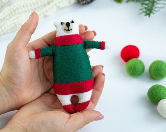 Winter Polar Bear Ornament Christmas ornaments Christmas Tree Decor Winter decoration Christmas home decor Christmas gift
