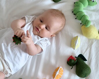 Felt Play Food Montessori fieltro juguete Frutas set jugar comida, Fingir jugar comida, jugar cocina, Juguete educativo fieltro, Juguetes Waldorf, Juguetes para niños pequeños