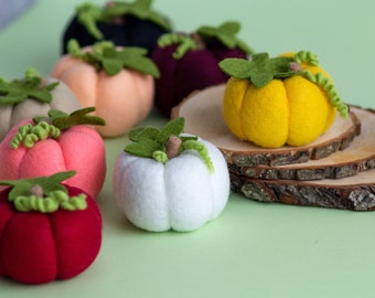Halloween pumpkin, Felted pumpkin halloween decorations, Pumpkin felt decoration, Pumpkin ornament, Rustic Farmhouse Pumpkin Halloween decor