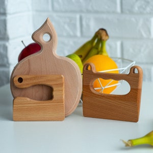 Children&#39;s toy kitchen set, Toddlers Knife Safe Wooden Knife Wooden Kids Knife for Cooking Safe Wooden Knife for Kid, Toddler Fruit Cutter