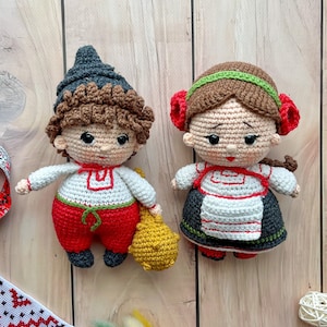Ukrainian crochet doll, Ukrainian Cossack, knitted Ukrainian doll, Native Ukrainian doll, Ukrainian gift, Handmade doll, amigurumi doll