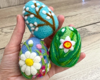 Easter Eggs Ornaments, Easter Egg, Easter decorations, Custom Easter Basket Stuffer, Easter Eggs Gift, Wool Easter Eggs, Easter favors