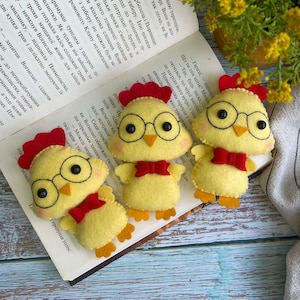 Handmade Easter Chick Ornament Unique Handcrafted Easter Gift Felted Easter Chick Decoration Easter Chick Soft Sculpture Felt Chick Ornament