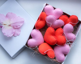 Valentinstag Dekoration Herz Filz Girlande Stern Girlande Filz Valentinstag Girlande Filz Herz Banner Valentinsbaum Dekoration