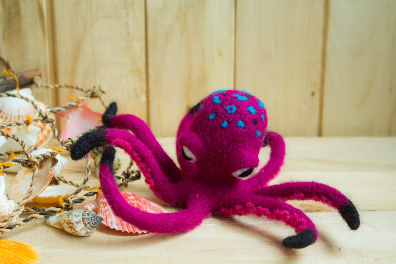Felted octopus Needle Felted octopus Ornament octopus Etsy