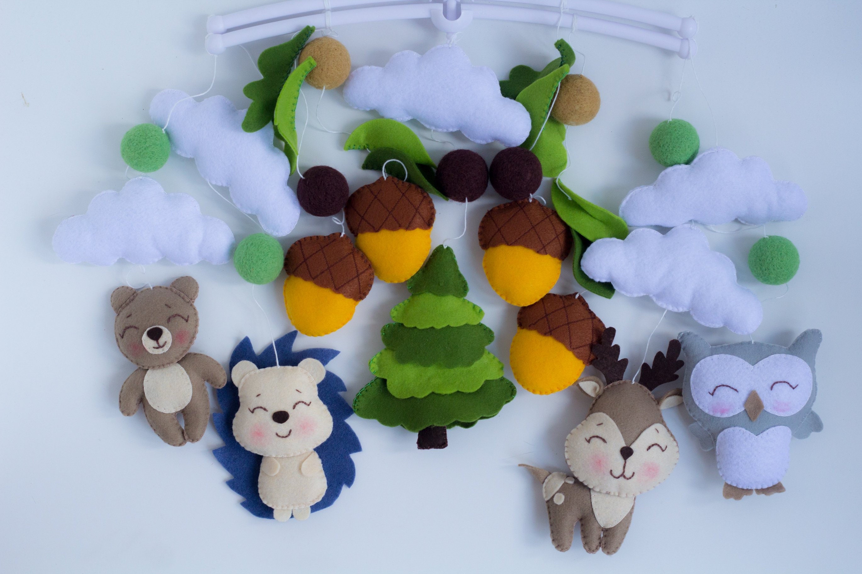forest cot mobile
