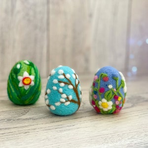 Easter Eggs Ornaments, Easter Egg, Easter decorations, Custom Easter Basket Stuffer, Easter Eggs Gift, Wool Easter Eggs, Easter favors image 10