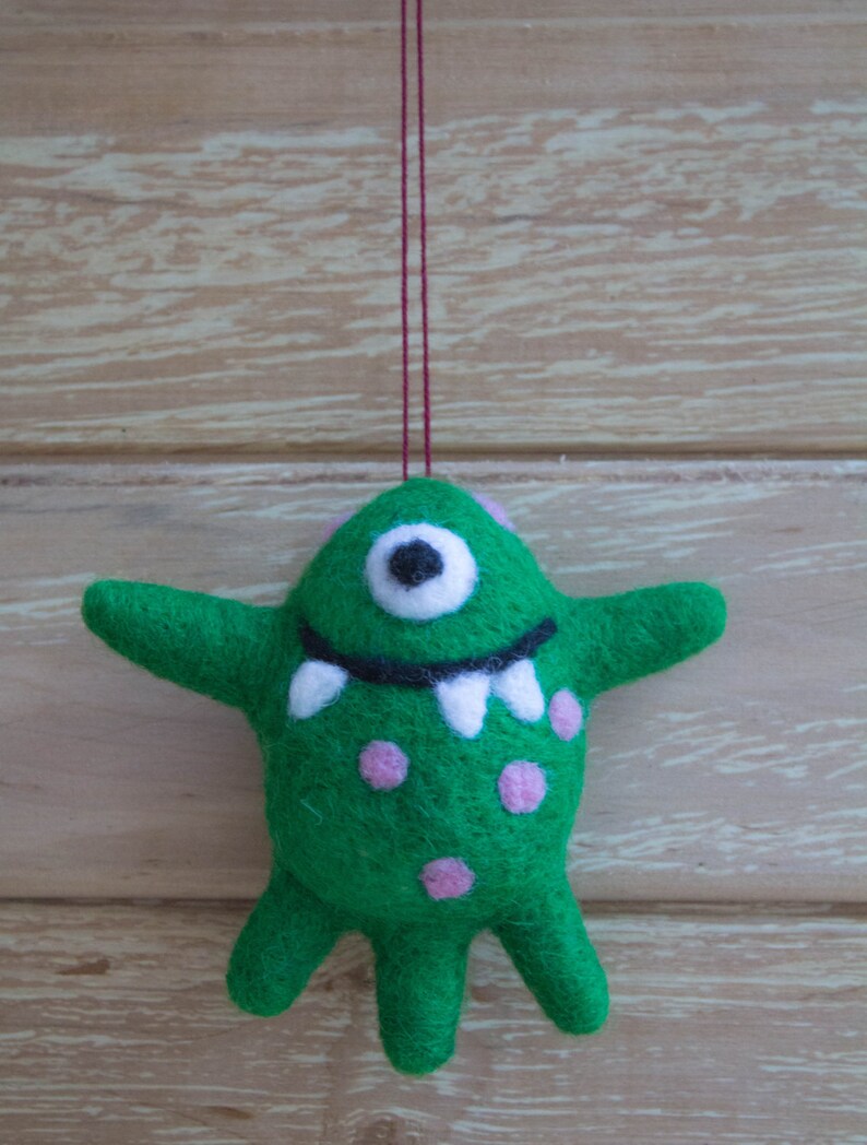 Felted monster friendly felted monster figure needle felted Etsy