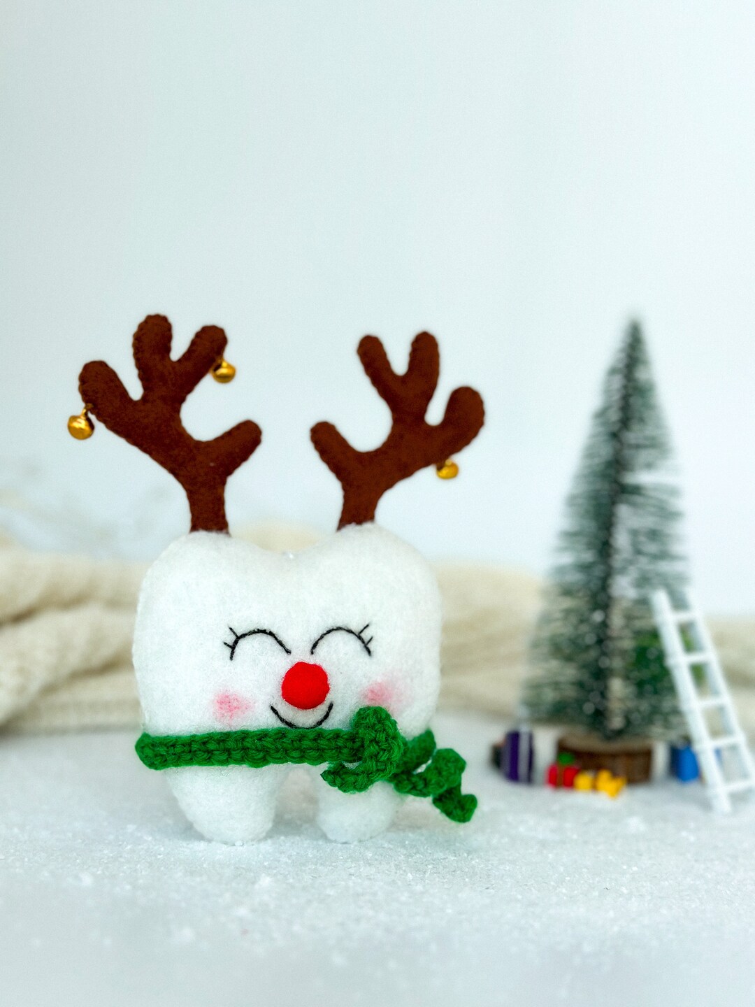 Department 56 Christmas Tweets Tweet Tooth Ornamento: Uccellino Di Natale In Ceramica 15,2 Cm
