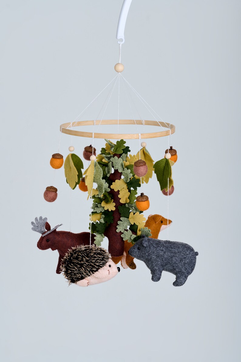 Woodland Baby Mobile Forest Baby Mobile Nursery Mobile Baby Etsy