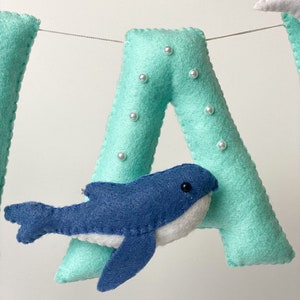 Cartel de nombre de guardería, cartel de nombre, guirnalda de nombre de bebé, cartel de nombre para cartel de guardería, cartel de nombre, decoración de guardería personalizada, regalo de Baby Shower imagen 2