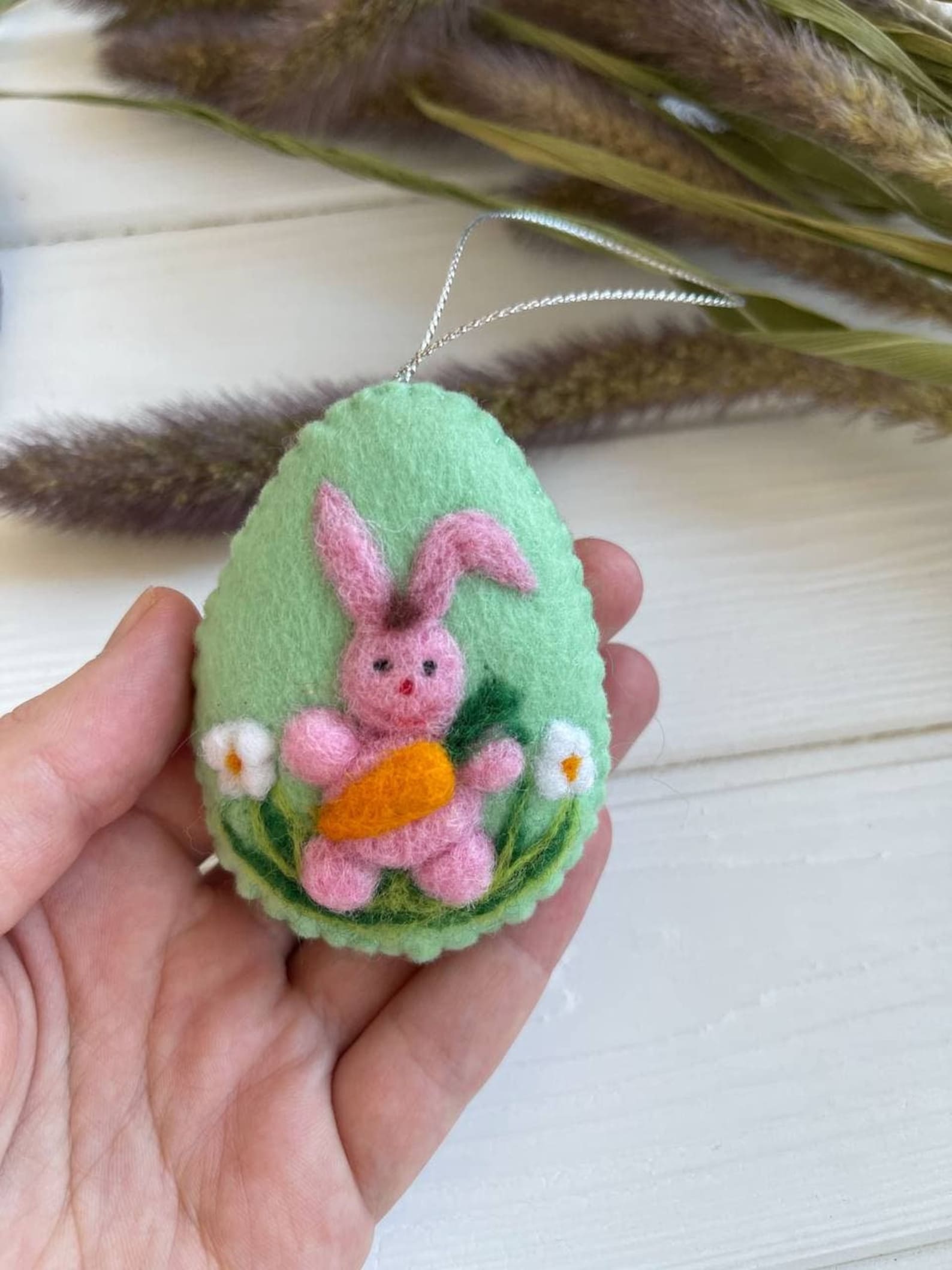 Felt Easter Decorations Wool Felt Easter Egg Easter Etsy