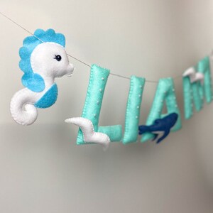 Cartel de nombre de guardería, cartel de nombre, guirnalda de nombre de bebé, cartel de nombre para cartel de guardería, cartel de nombre, decoración de guardería personalizada, regalo de Baby Shower imagen 7