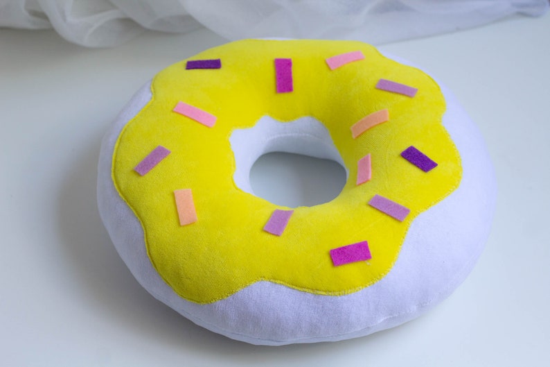 Donut Pillow / Plushie Pillow / Food /food Pillow / Travel Etsy