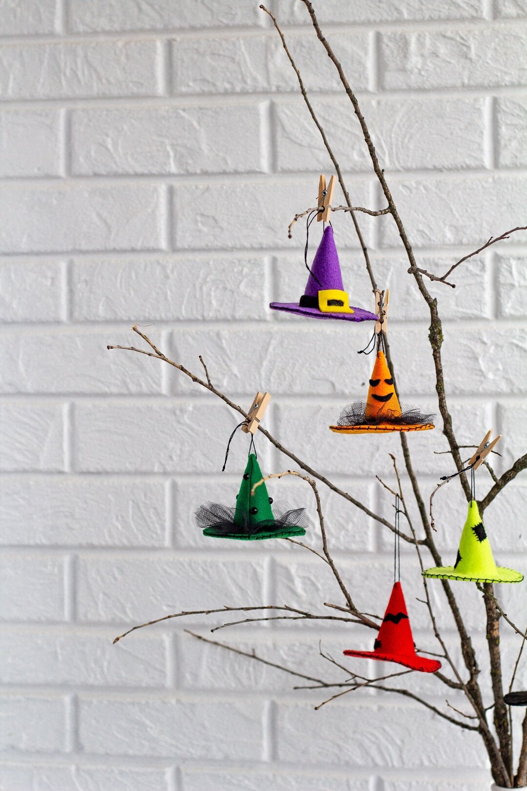 Hanging Witch Hats, Witch Decor Aesthetic Halloween Decorations ...