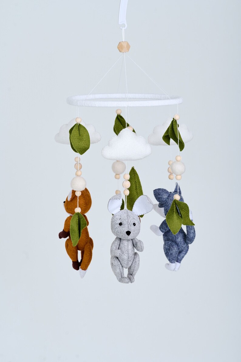 Baby mobile neutral animals