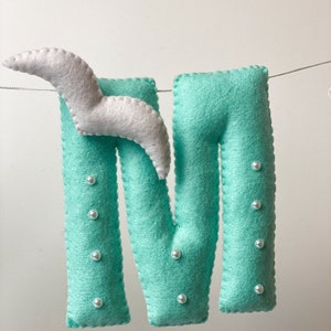 Cartel de nombre de guardería, cartel de nombre, guirnalda de nombre de bebé, cartel de nombre para cartel de guardería, cartel de nombre, decoración de guardería personalizada, regalo de Baby Shower imagen 4