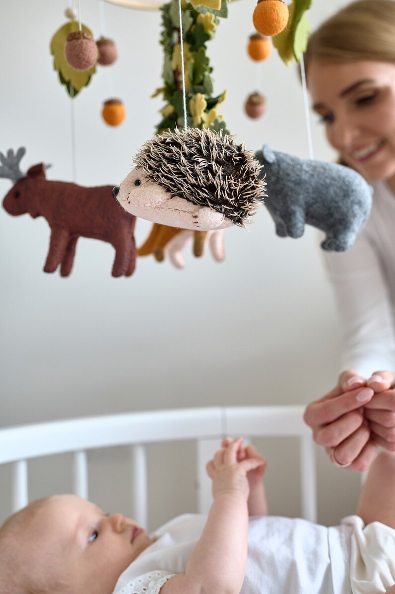 Woodland Baby Mobile Forest Baby Mobile Nursery Mobile Baby Etsy