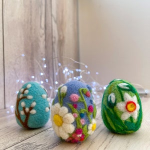 Easter Eggs Ornaments, Easter Egg, Easter decorations, Custom Easter Basket Stuffer, Easter Eggs Gift, Wool Easter Eggs, Easter favors image 2