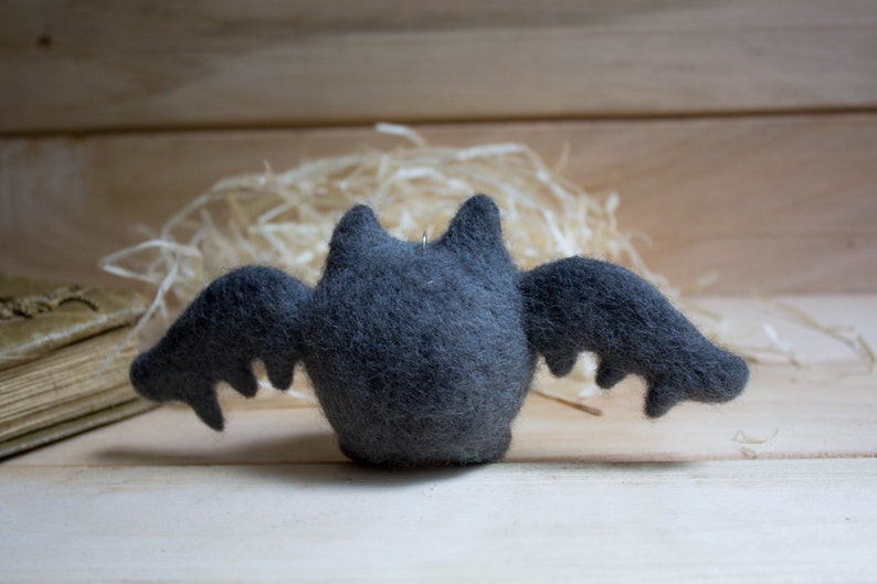 SALE SALE Halloween Bat. Needle Felted Badge. Felt Bat. Etsy