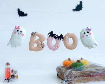 Halloween slinger geesten Boo, Halloween babydouche, Ghost halloween decor, Ghost Wall opknoping Decor, Spookachtige slinger, Halloween baby decor