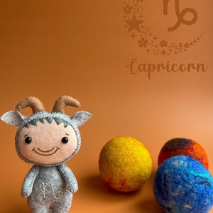 Zodiac Sign, Astrological Sign, horoscope, sign of zodiac, zodiac sign gifts, zodiac sign symbol Felted toys Personalized gift for her image 7