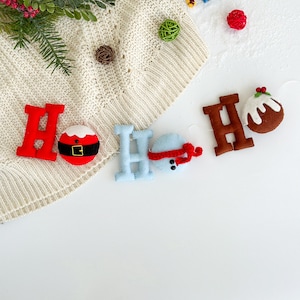 Christmas Felt Garland, Christmas Garland, Christmas Banner, Christmas Tree Decor, christmas garland for mantle, christmas tree garland