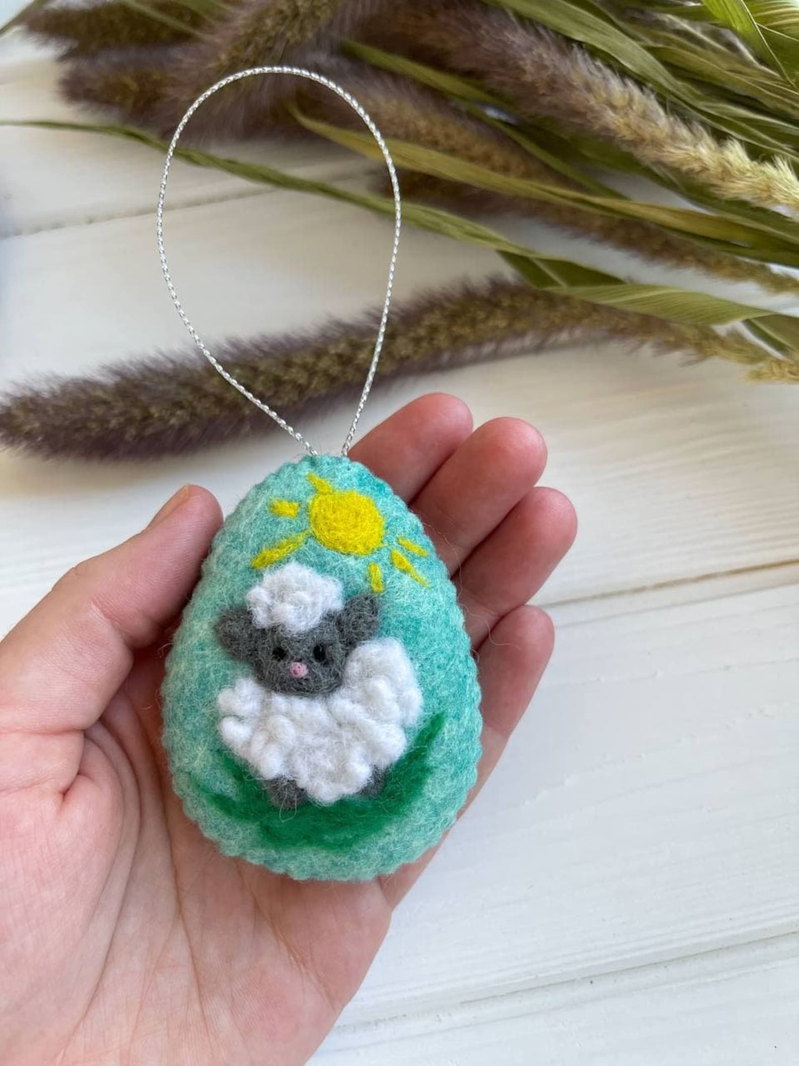 Felt Easter Decorations Wool Felt Easter Egg Easter Etsy