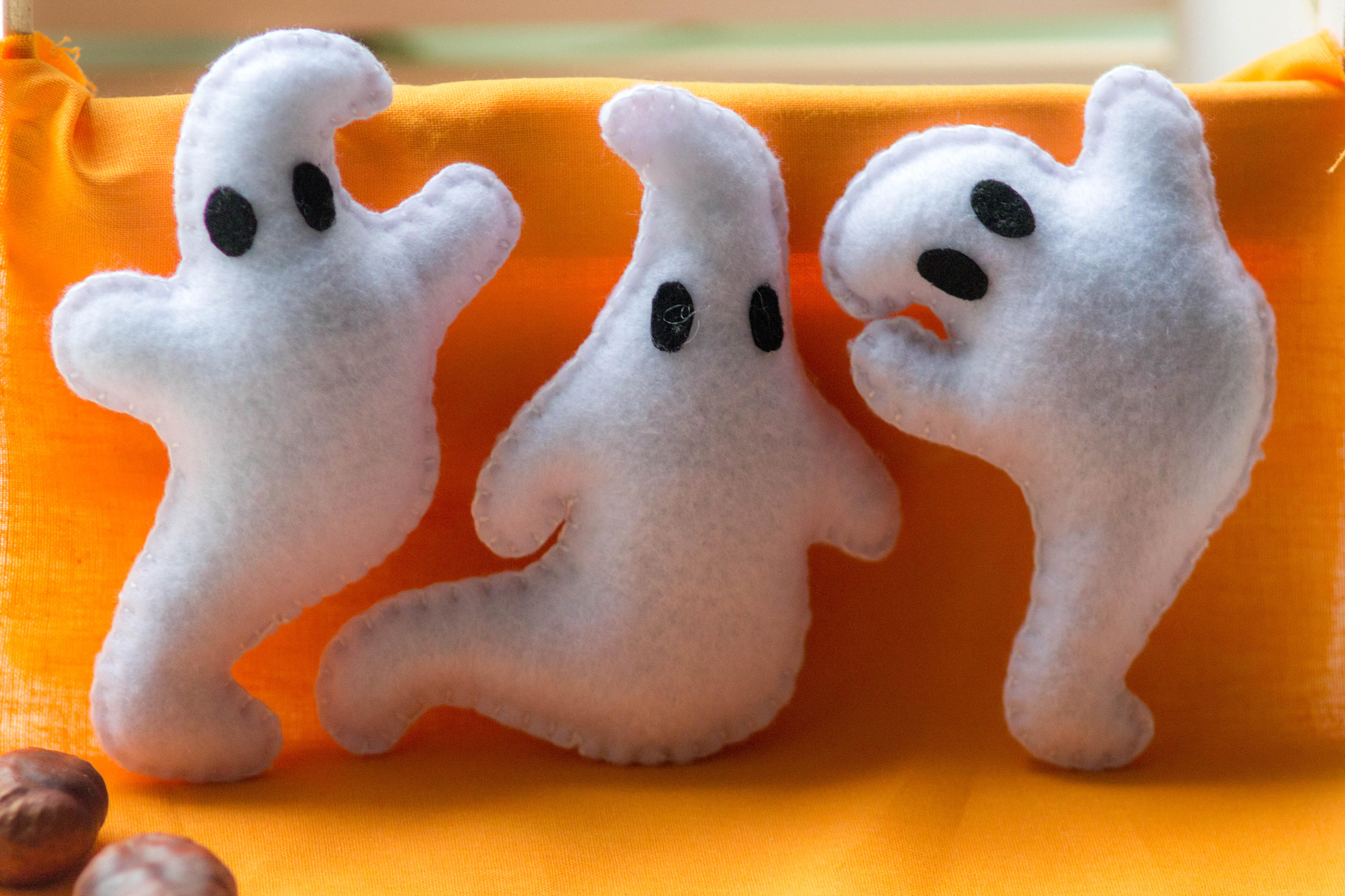 Needle Felted Ghost Felt Halloween Display October Decor Felt Etsy