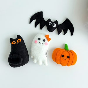 Halloween tree ornaments, Halloween Decorations, Halloween toys set, Ghost halloween decor, Halloween gift box, felt ornaments bat, pumpkin