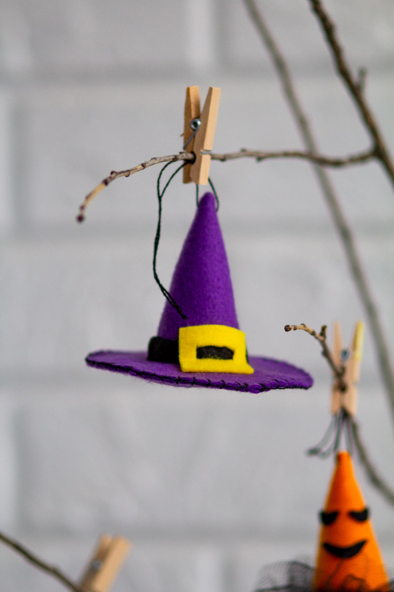 Hanging Witch Hats Witch Decor Aesthetic Halloween Etsy