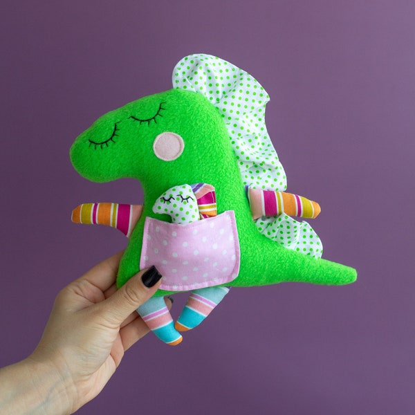 Jouet de dinosaure Animal en peluche Animaux en peluche Nouveau cadeau de bébé, Cadeau de dinosaure de couette pour bébé, jouet de dinosaure en peluche pour le tissu de coton de dinosaure de sommeil