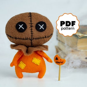 Halloween pumpkin pattern PDF pattern Easy pattern Pumpkin Halloween ornament tutorial pumpkin Felt halloween pattern Pumpkin DIY ornament