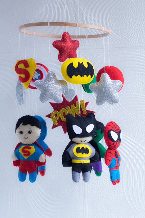 Superheroes Mobile Marvel Mobile Crib Mobile Hanging Mobile Etsy