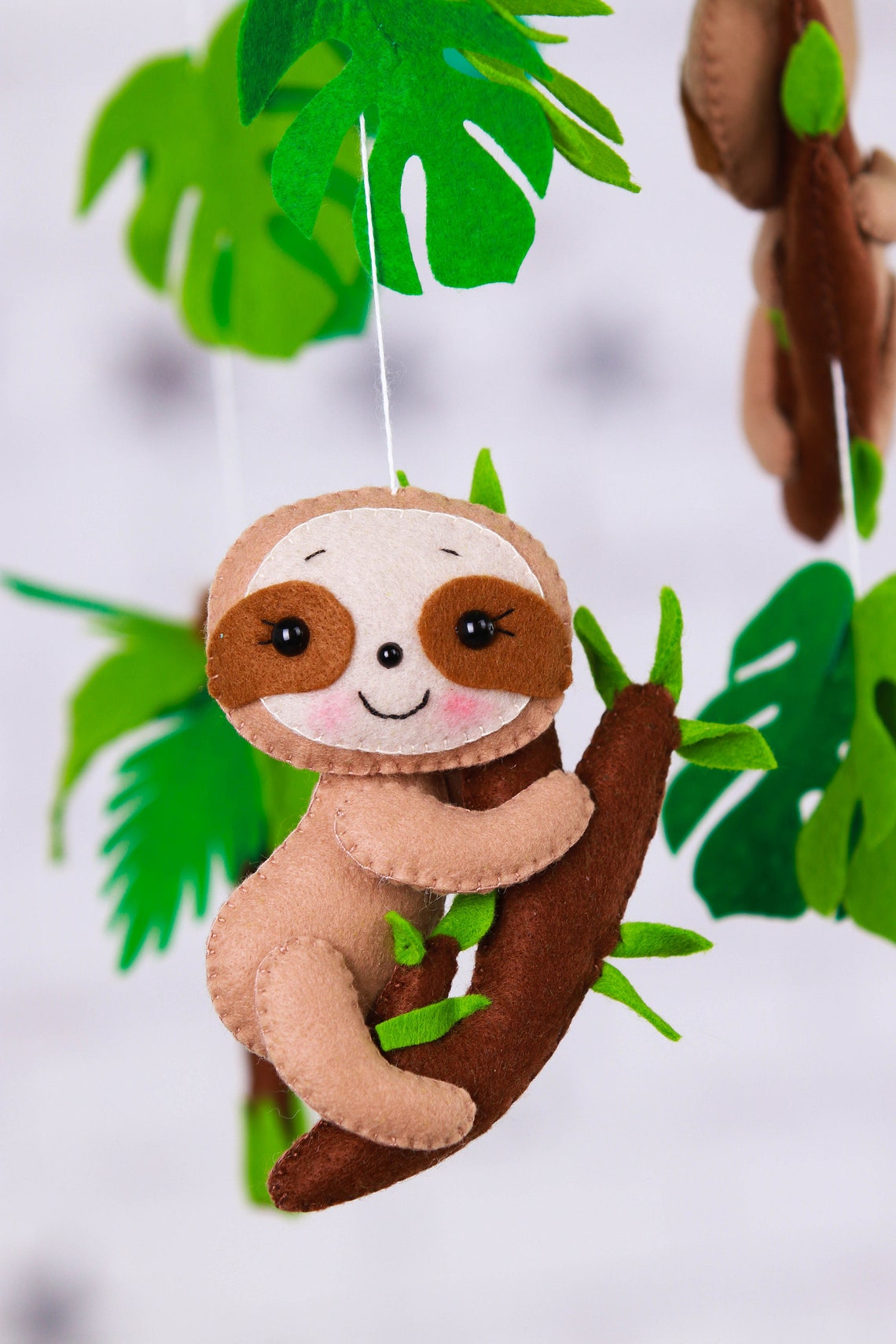 Safari Baby Mobile Jungle Nursery Mobile Newborn Gift Etsy