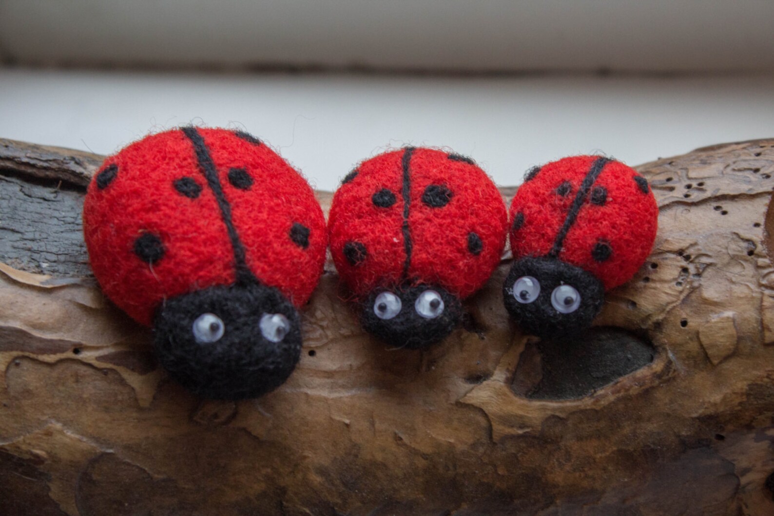 Ladybug Handmade Felt Woolen Etsy