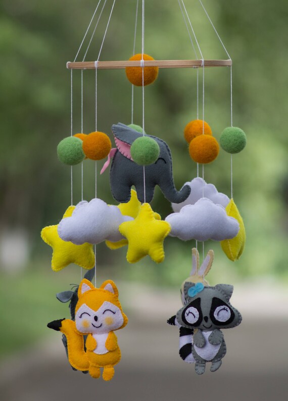 Bebe Mobile Renard Lapin Mobile Raccoon Mobile Elephant Mobile Etsy Bebe Mobile Renard Lapin Mobile Raccoon Mobile Elephant Mobile Etsy