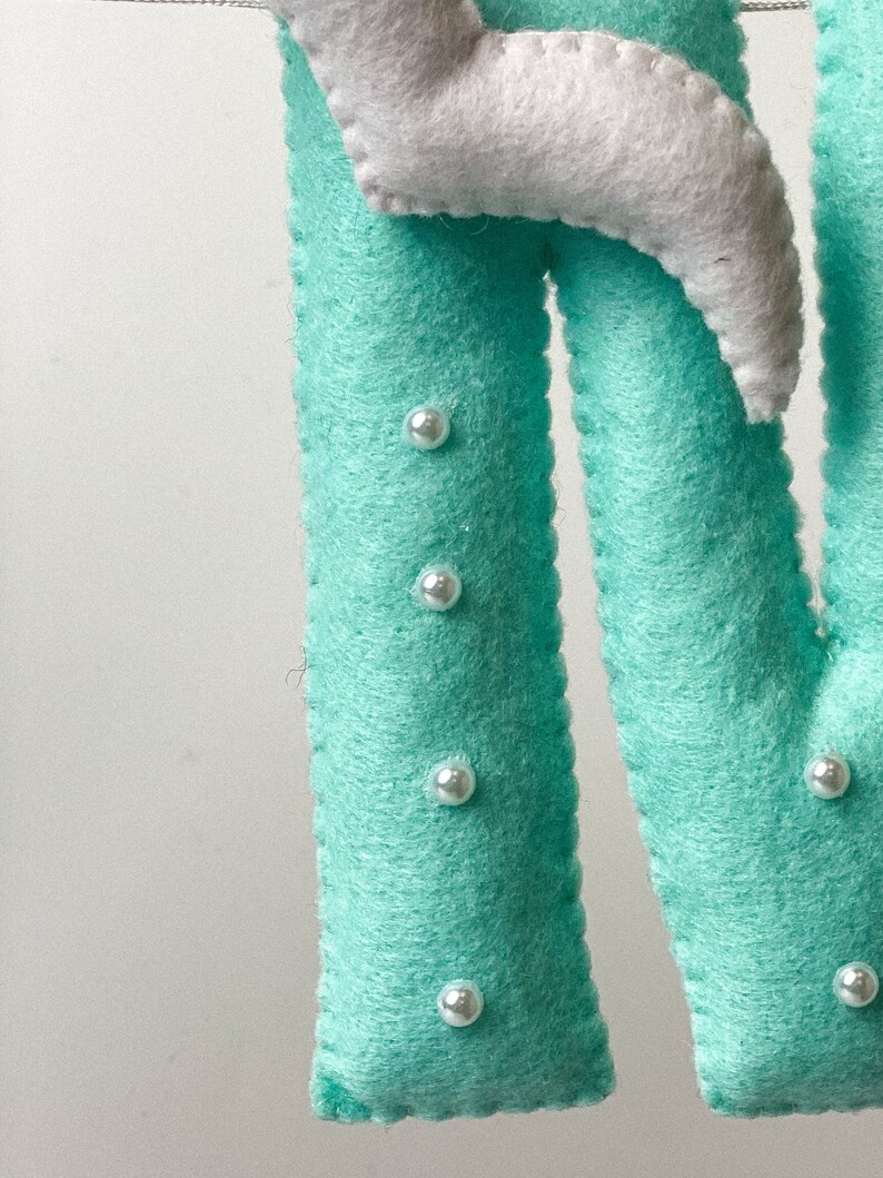 Cartel de nombre de guardería, cartel de nombre, guirnalda de nombre de bebé, cartel de nombre para cartel de guardería, cartel de nombre, decoración de guardería personalizada, regalo de Baby Shower imagen 10