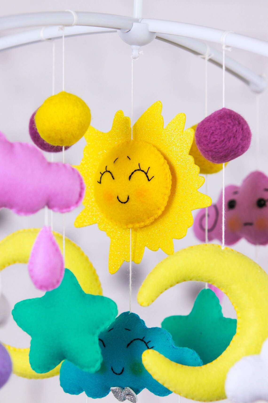 Woodland Animal Baby Mobile / Felt Mobile / Baby Shower Gift Etsy