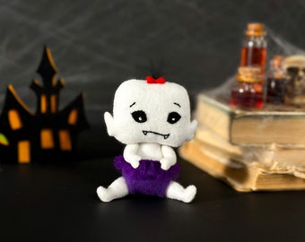 Halloween baby Vampire, child vampire, mini vampire, Halloween decor, spooky toy, Halloween tree ornaments, Halloween decorations
