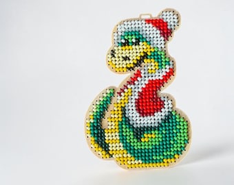 Handmade Snake Ornament for Christmas Tree | Year of the Snake | Festive Winter Decor