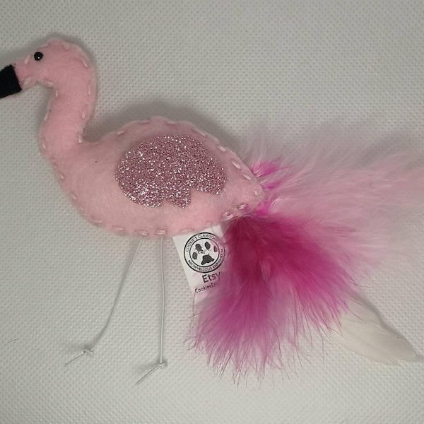 Flamingo Cat Toy Etsy