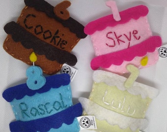Personalised Birthday Cake Cat Toy with FREE PERSONALISATION