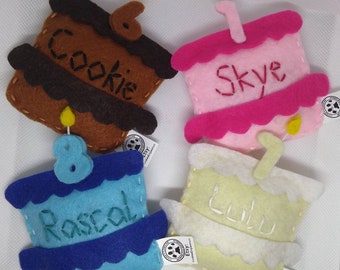 Personalised Birthday Cake Cat Toy with FREE PERSONALISATION