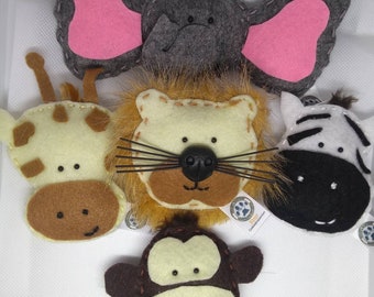 Safari Animals Cat Toys with catnip/valerian