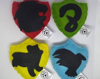 House Wizard Badges Cat Toys with catnip/valerian
