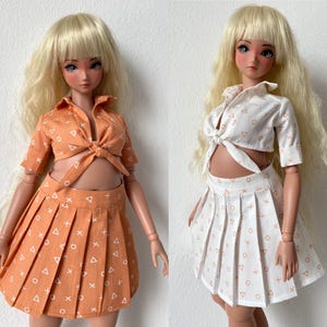 Suit Skirt and blouse for Smart Doll Pear Body.