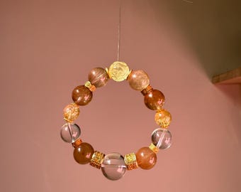 Natural Crystal Beads/Rutilated Quartz/Rubbit Fur Quartz/Colorful Crystal Beads/Celestial Dusk Quartz/