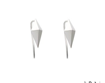 Nanfinity orbit collection-Silver earrings-Nordic Design-unisex jewellery