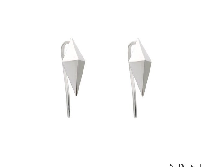 Nanfinity orbit collection-Silver earrings-Nordic Design-unisex jewellery